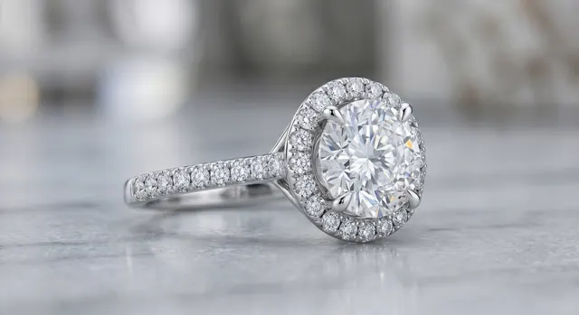 Ring rendered fully sharp front to back using focus stacking